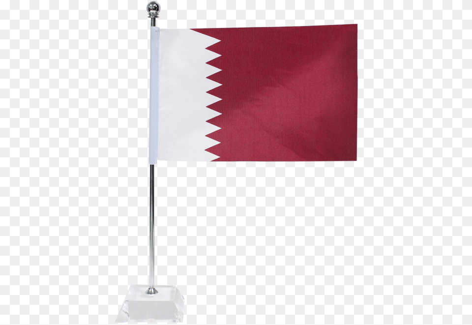 Qatar Flag With Crystal Standtitle Qatar Flag With Flag Free Transparent Png