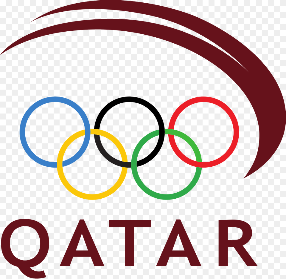 Qatar Olympic Committee Logo Olympic Refugee Team Flag, Light Free Transparent Png