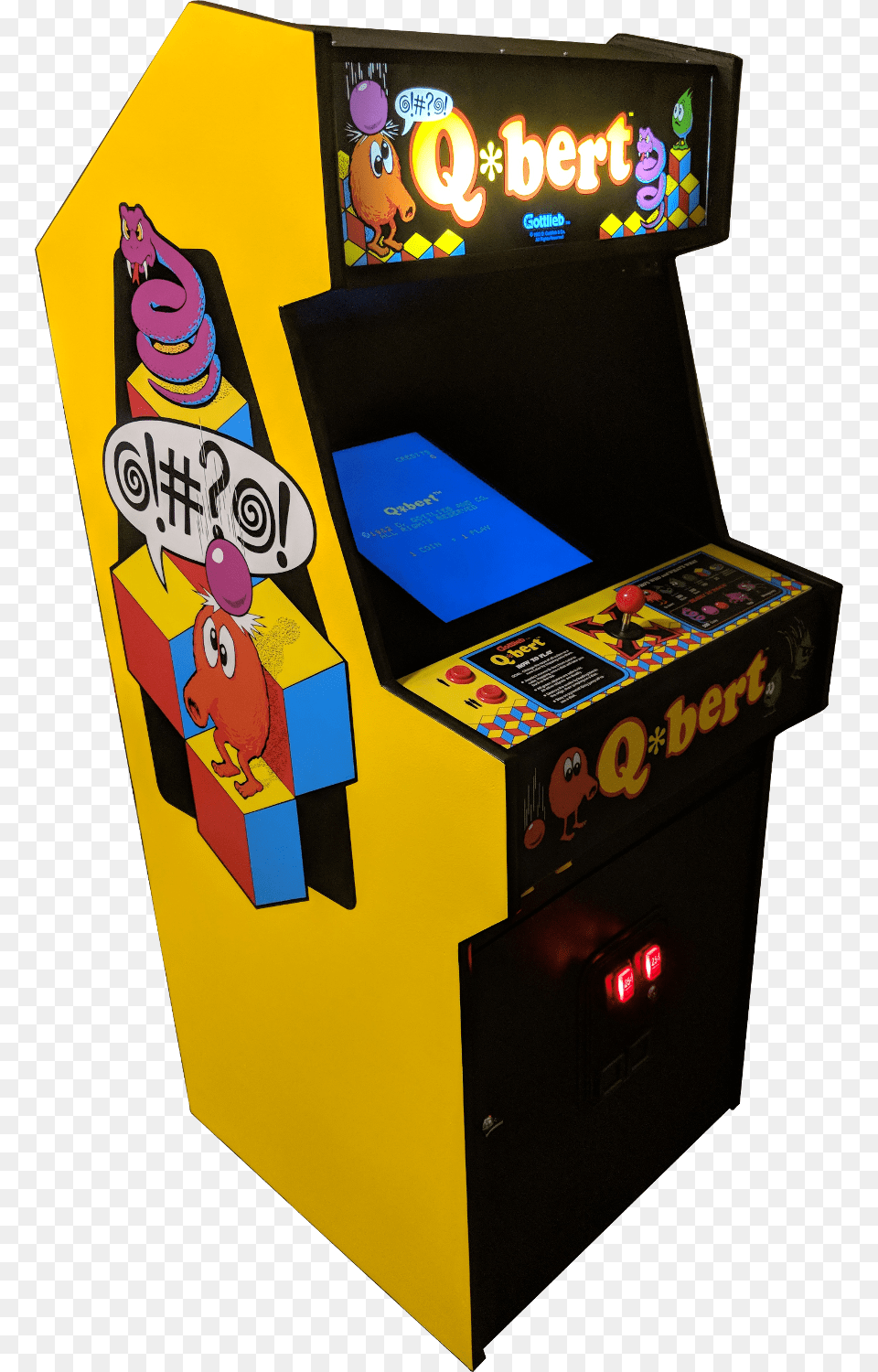 Qbertcab Qbert Machine, Arcade Game Machine, Game Free Png Download