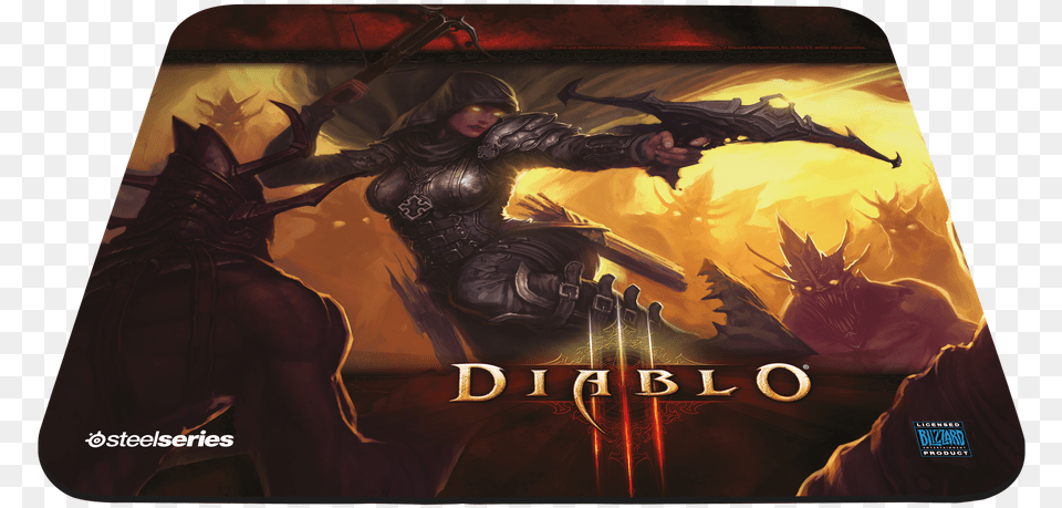 Qck Diablo3 Demon Hunter Edition Steelseries Qck Diablo 3 Mousepad, Adult, Person, Woman, Female Png Image