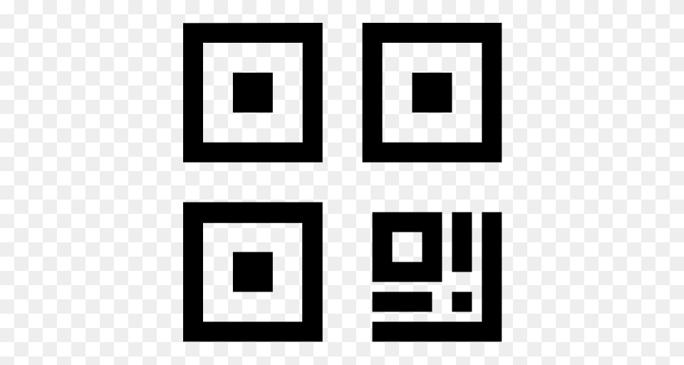 Qcode Qr Code Scan Icon With And Vector Format For, Gray Free Png