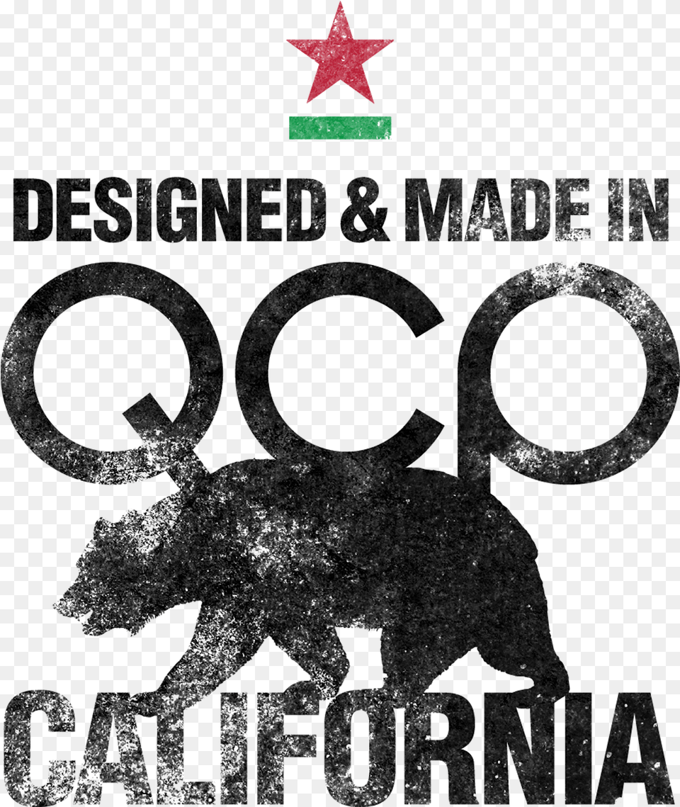 Qcp Made In Cali Compressed Gas Sign, Star Symbol, Symbol Png
