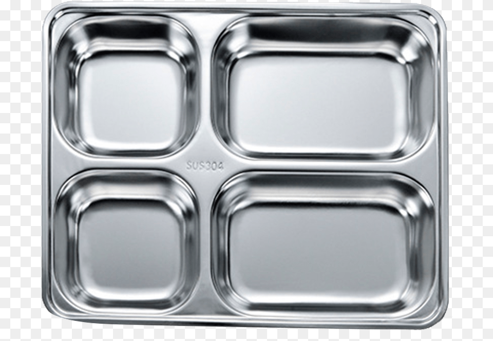 Qifeng 304 Stainless Steel Fast Food Plate Separate Bread Pan, Aluminium, Sink Png