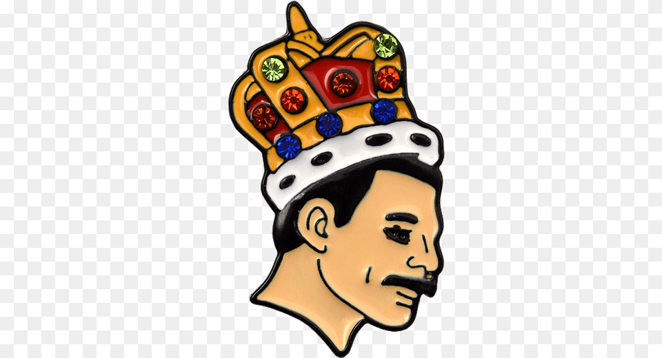 Qihe India Lgbtq Singer Band Music Art Freddie Mercury Pin Freddie Mercury Crown Art, Accessories, Cap, Clothing, Hat Free Transparent Png