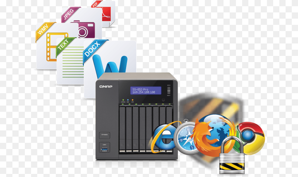 Qnap Network Attached Storage Nas Data Storage, Electronics, Hardware, Computer Hardware Png