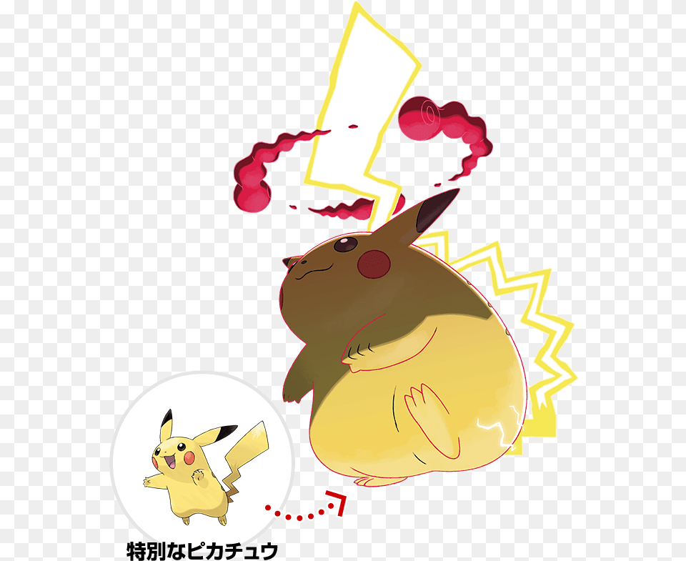 Qoo News Fat Pikachu And Other Gigantic Pokemon Revealed Chonker Pikachu, Art, Graphics Free Png Download