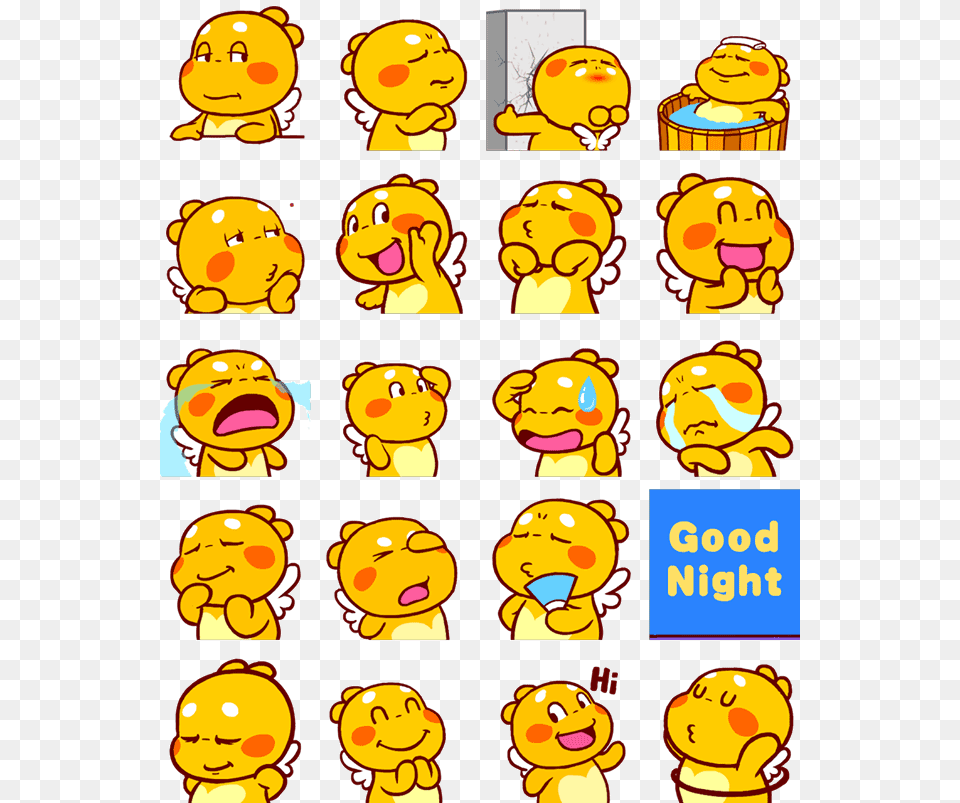 Qoobee Agapi Is One Of The Cutest Facebook Messenger Cute Stickers In Messenger, Animal, Bear, Mammal, Wildlife Png Image