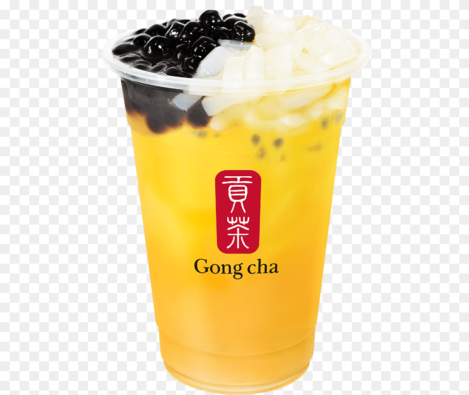 Qq Passionfruit Green Tea Gong Cha, Beverage, Juice, Cup Free Png