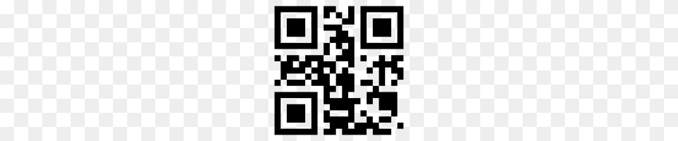 Qr Code Example, Gray Png