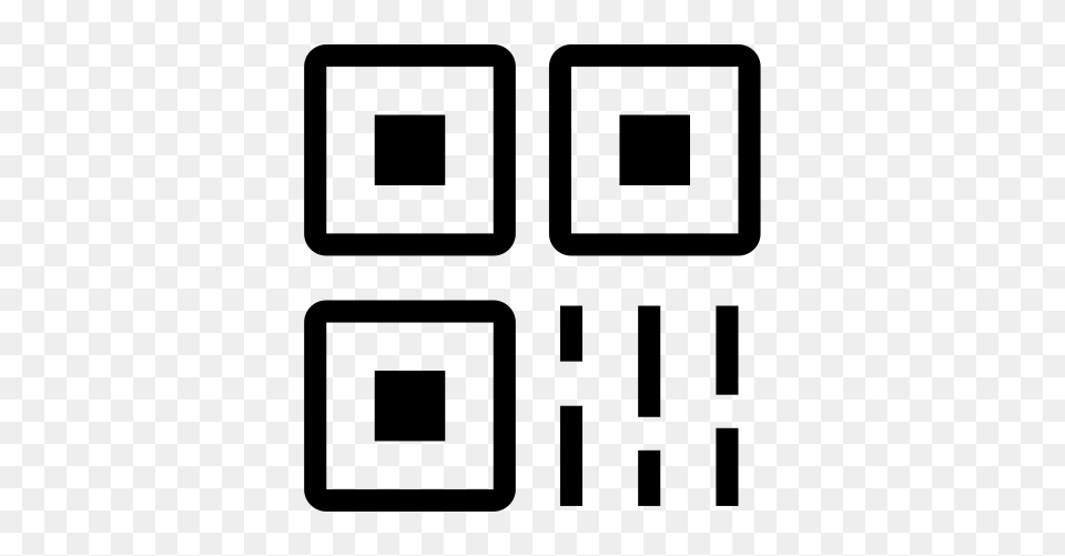 Qr Code Qrcode Smartphone Icon With And Vector Format, Gray Free Png