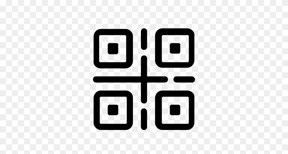 Qr Code Scan Icon With And Vector Format For Unlimited, Gray Free Transparent Png