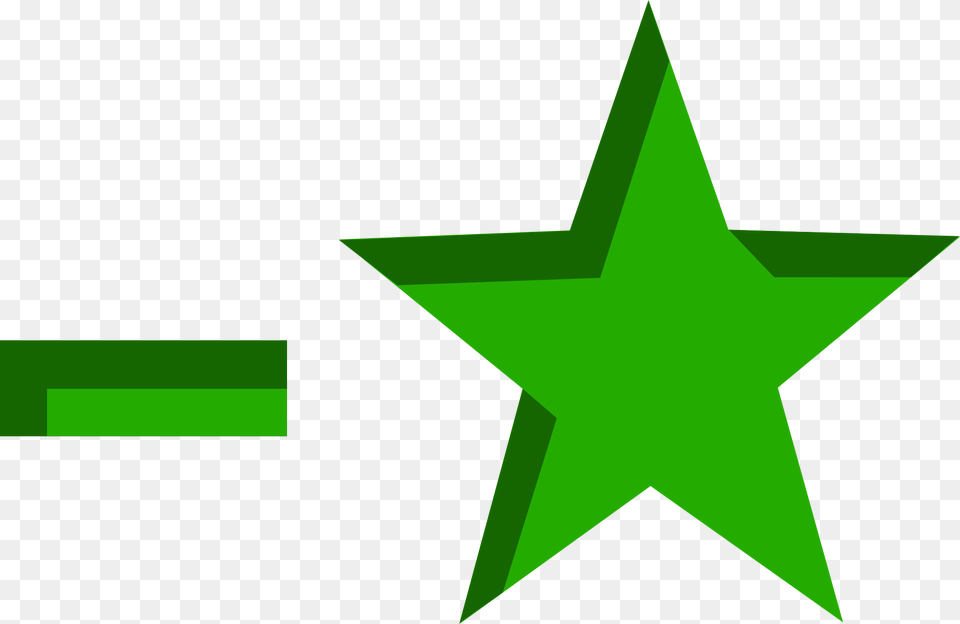 Qs Green Star Small Minus, Star Symbol, Symbol Free Png