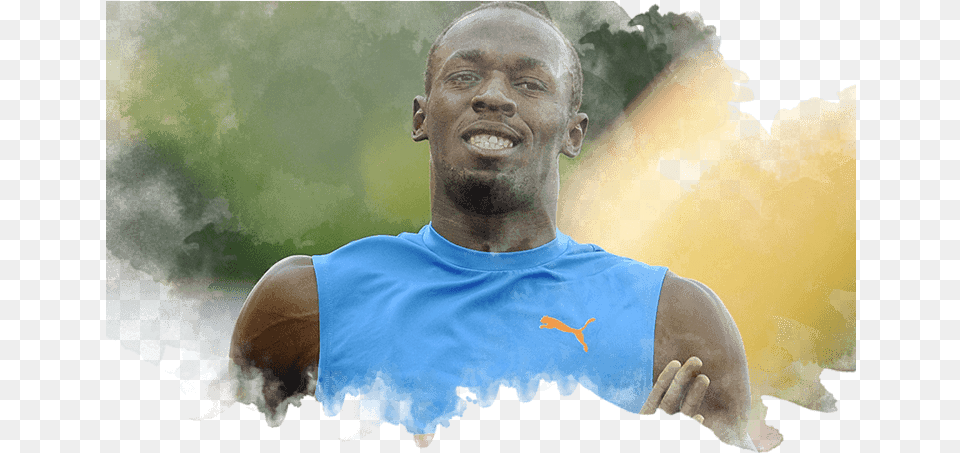 Qu Sabes De Usain Bolt 100 Metres, Adult, Person, Man, Male Png Image