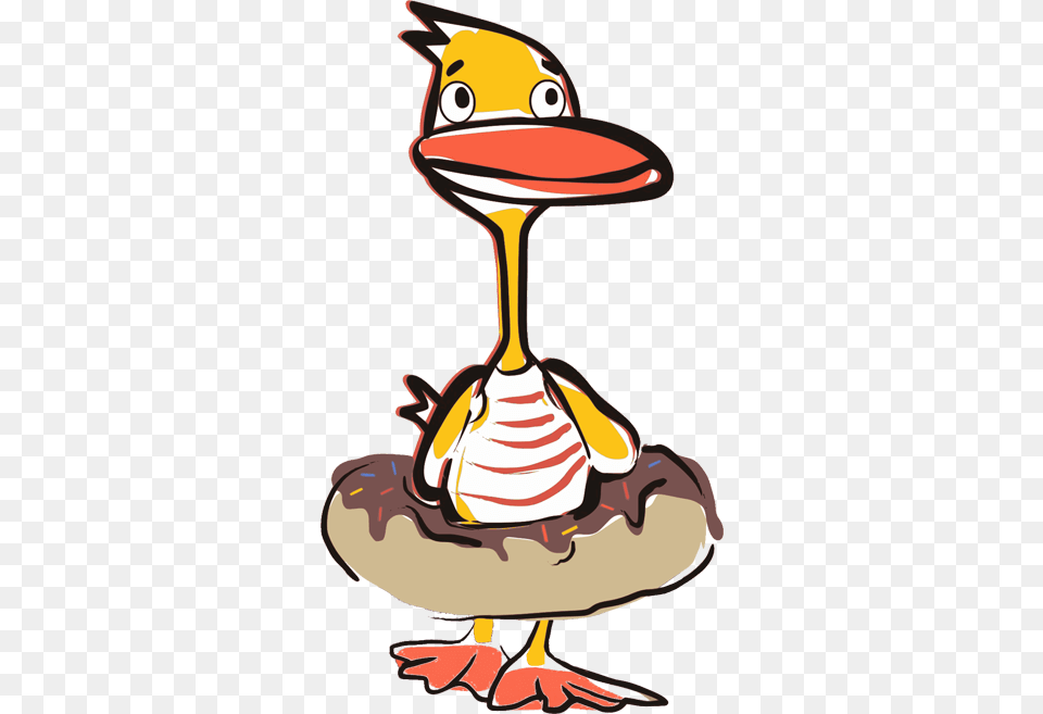 Quack Gives Back To The Community Duck Donuts, Smoke Pipe, Cream, Dessert, Food Png Image