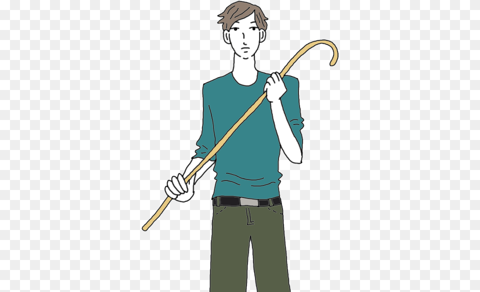 Quack Medicine Whipping Cane, Boy, Male, Person, Stick Free Png Download