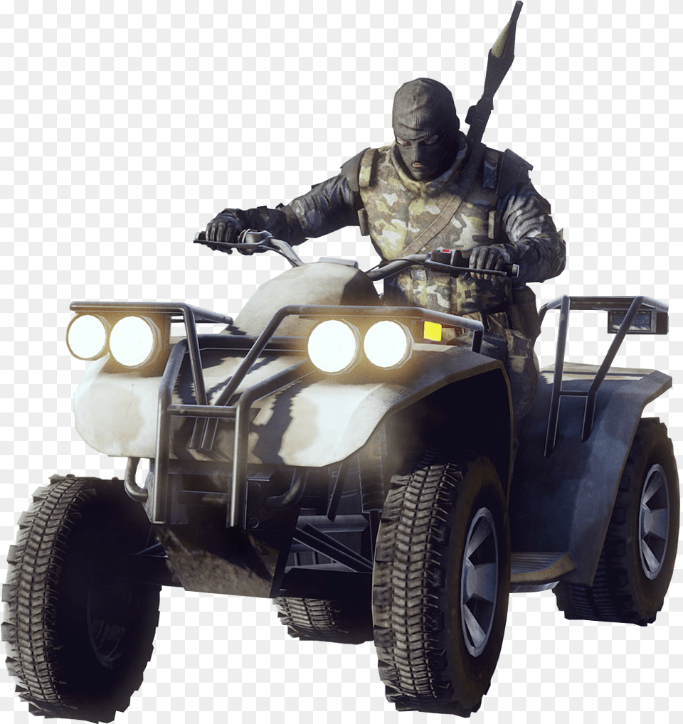 Quad Bike Picture Battlefield Bad Company 2 Ps3 Game, Wheel, Vehicle, Transportation, Machine Free Transparent Png