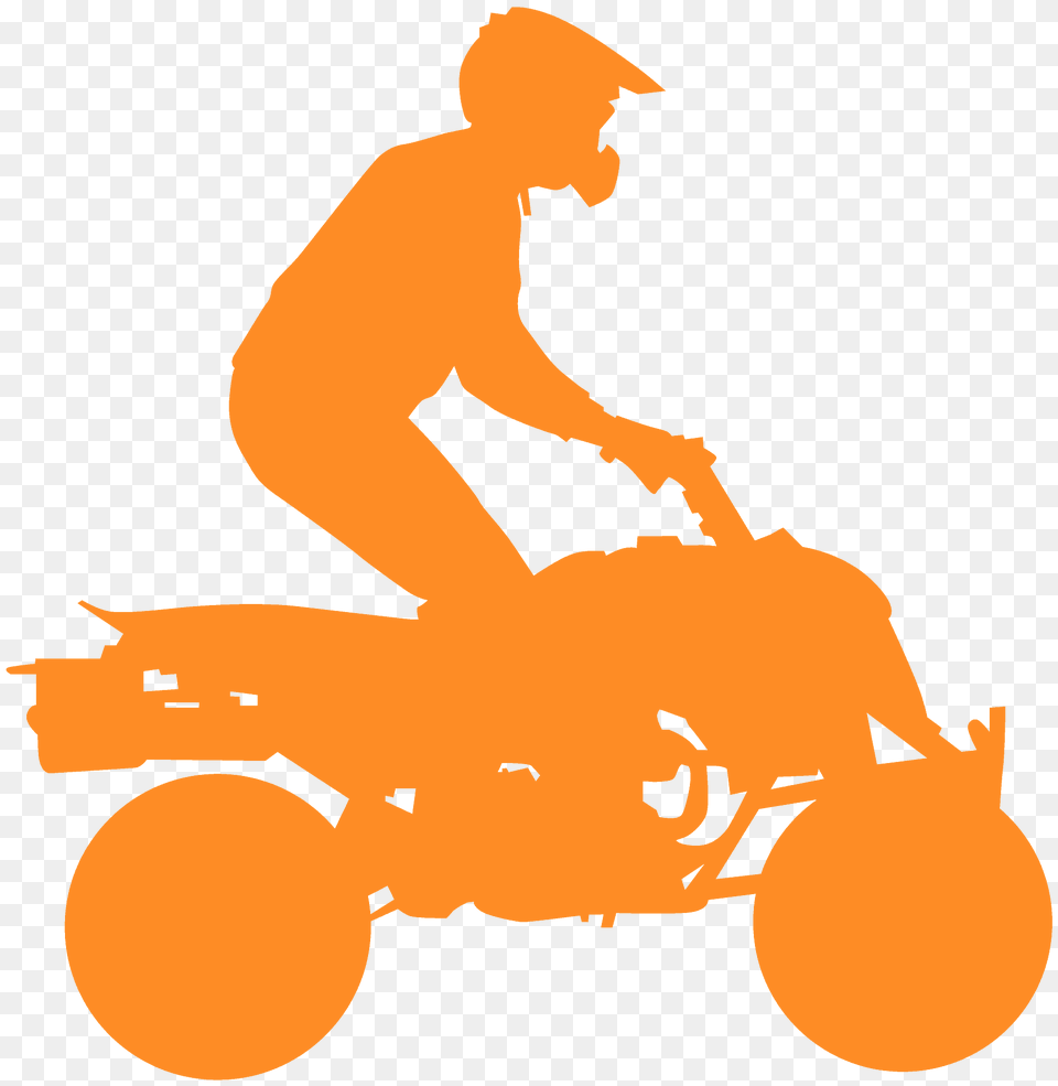 Quad Bike Silhouette, Adult, Male, Man, Person Free Png