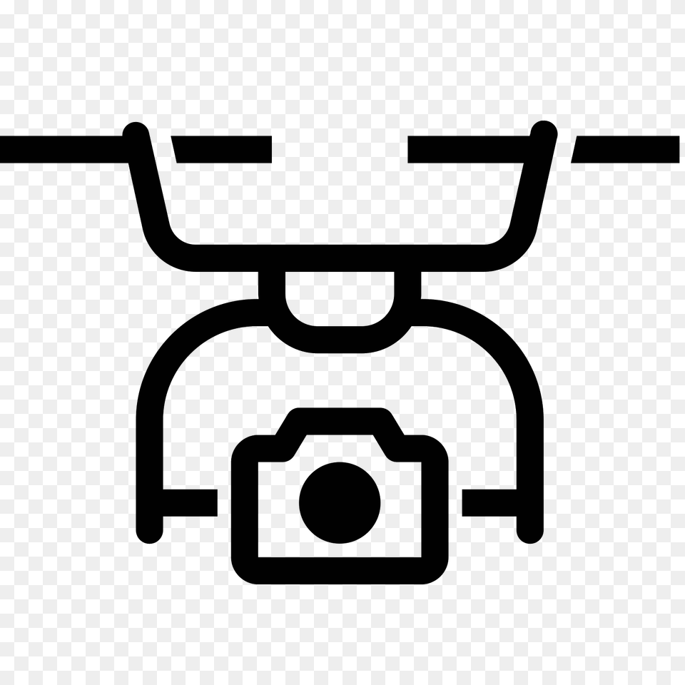 Quadcopter Icon, Gray Png Image