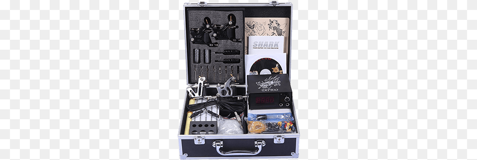 Quadcopter Reviews Best Tattoo Machine Kits Shark Professional Tattoo Kit 4 Machines Gun Carry, Box Free Png Download