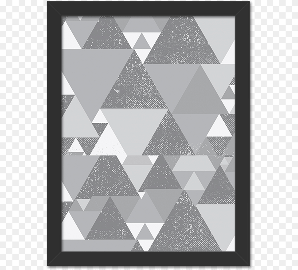 Quadro Triangulos Cinza, Pattern, Floor, Texture, Triangle Png Image