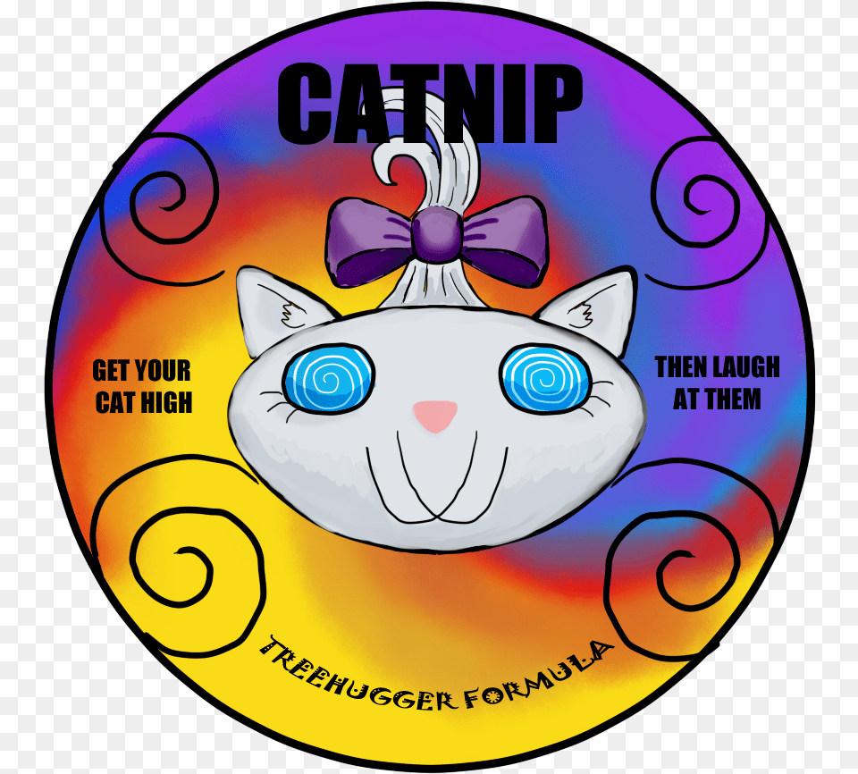 Quakehoof Cat Catnip Crossover Label Opalescence Circle, Disk, Dvd Free Transparent Png