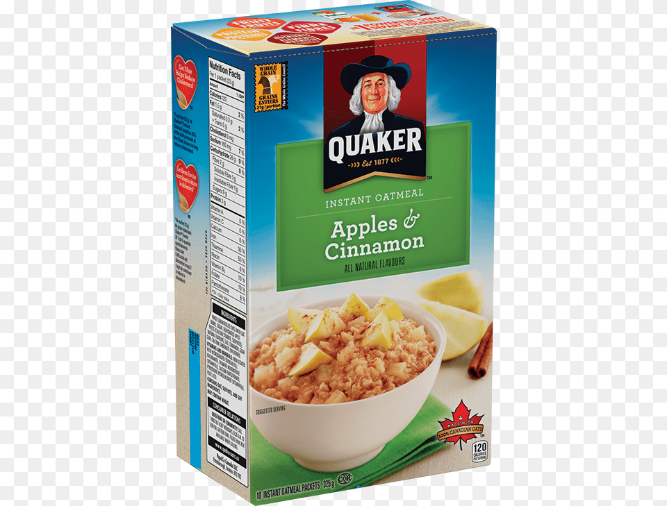 Quaker Apples Amp Cinnamon Instant Oatmeal Quaker Oats Brown Sugar Oatmeal, Breakfast, Food, Adult, Female Free Png Download