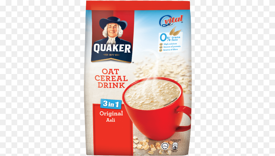 Quaker Chocolate Oat Cereal Drink, Breakfast, Cup, Food, Oatmeal Png Image