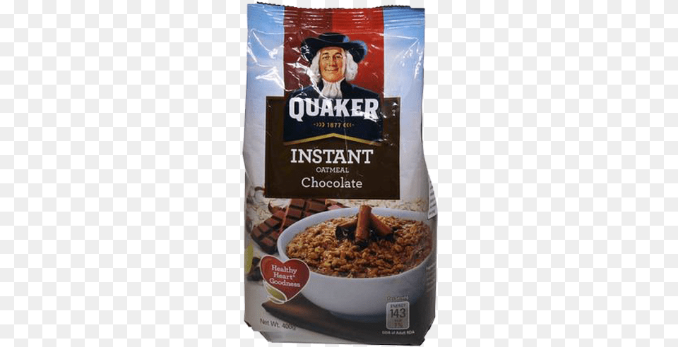 Quaker Instant Oatmeal Chocolate, Breakfast, Food, Adult, Female Png