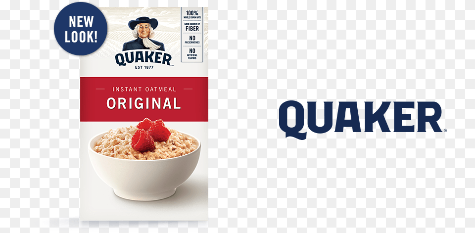 Quaker Instant Oatmeal Collection Breakfast Cereal, Adult, Female, Food, Person Free Png Download
