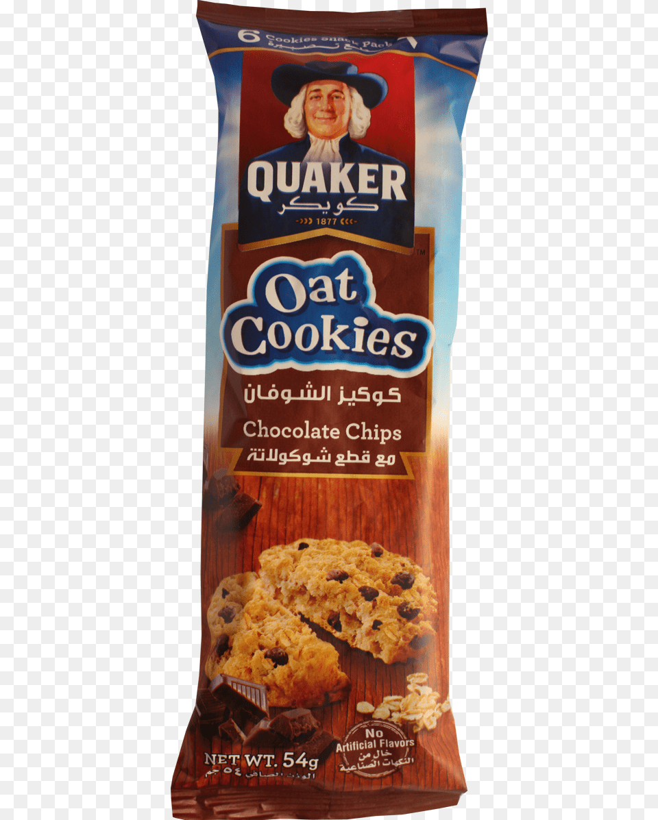 Quaker Oat Cookies Chocolate Chips, Sweets, Food, Adult, Person Free Png