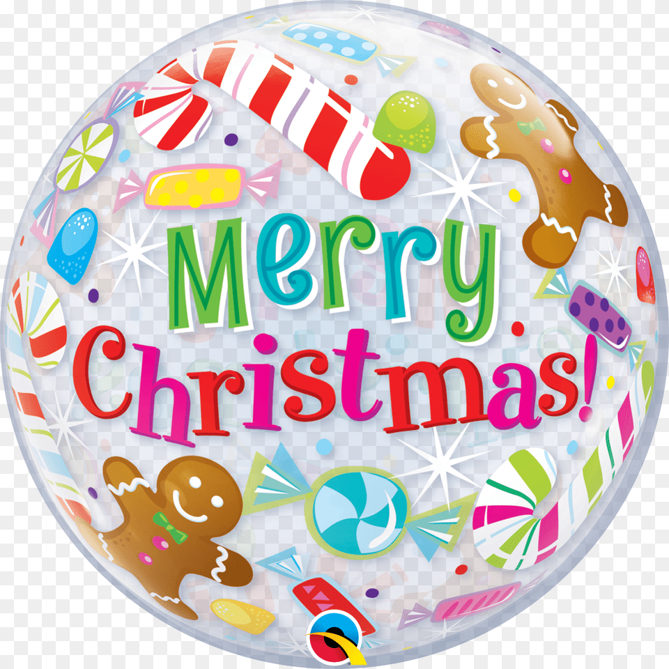 Qualatex Ballons Merry Christmas, Sphere, Balloon Free Png