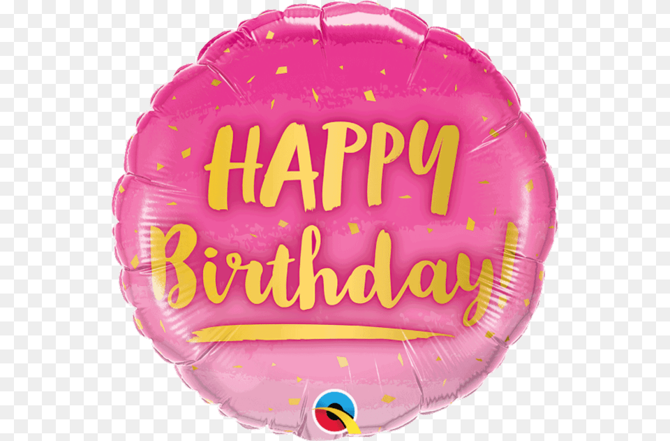 Qualatex Birthday Girl Pink 18 Foil Balloon Decorations Qualatex, Birthday Cake, Cake, Cream, Dessert Png