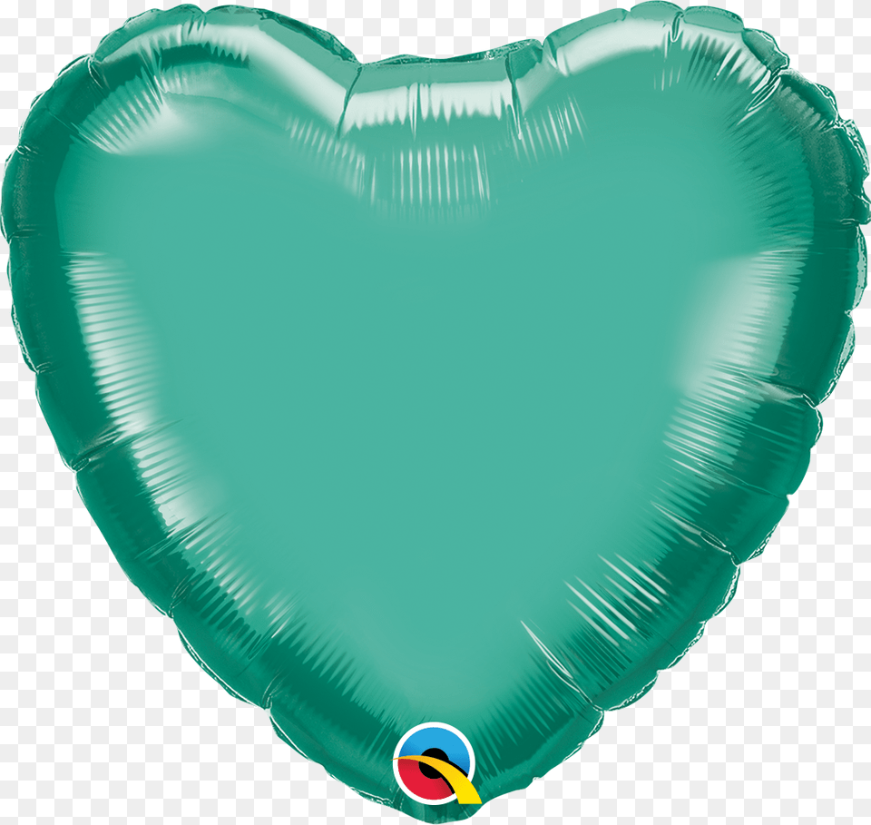 Qualatex Chrome Heart, Balloon, Water, Person, Turquoise Free Png Download