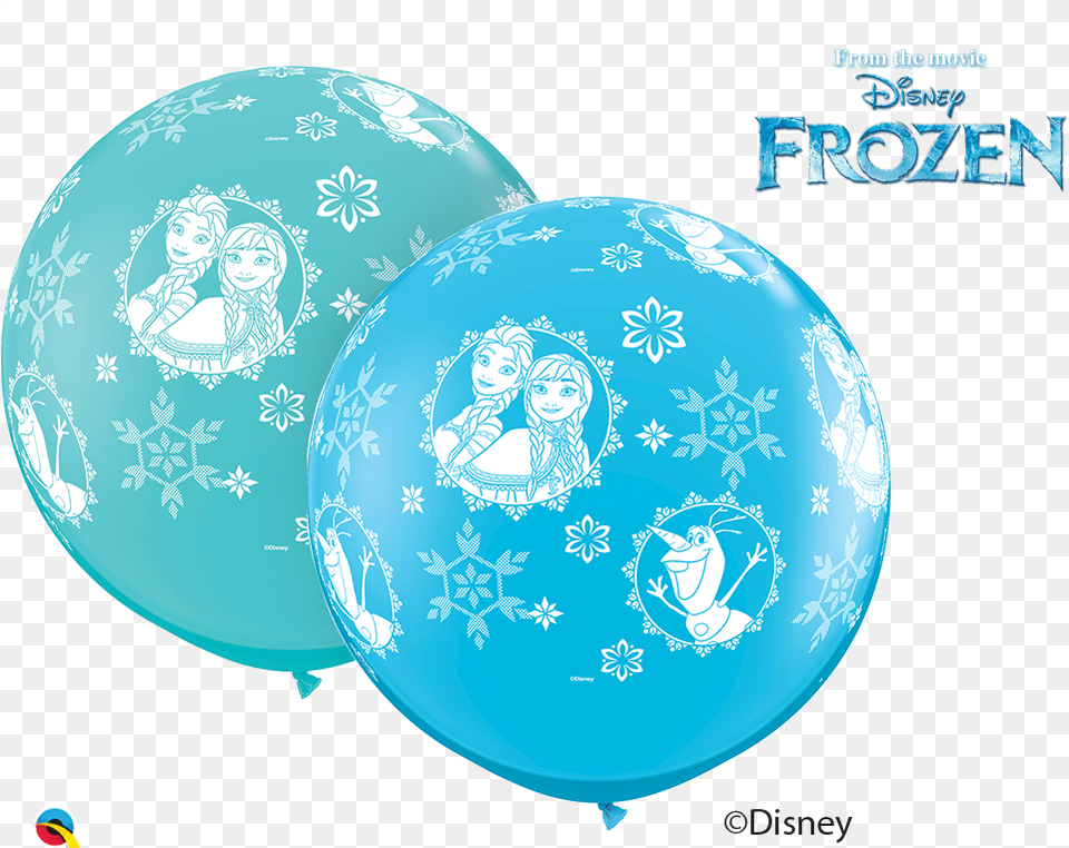 Qualatex Disney Frozen Anna Elsa Amp Olaf 3quot Giant Latex, Balloon, Person, Face, Head Png Image
