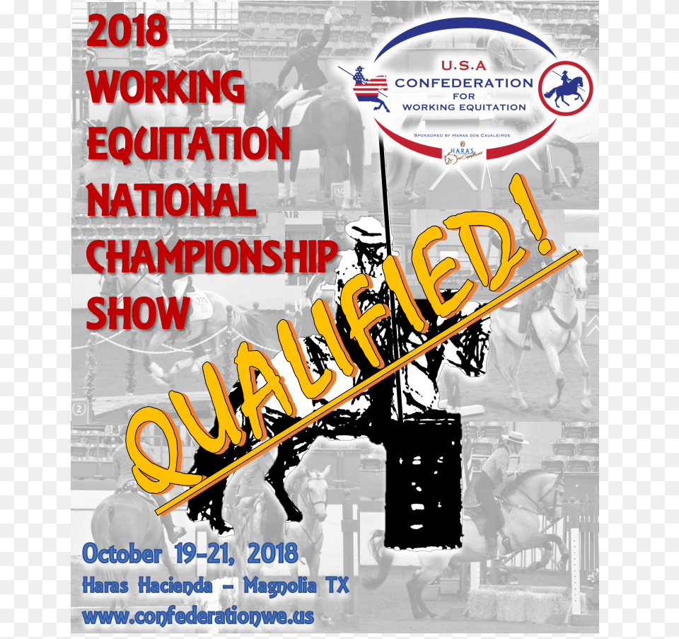 Qualified Riders National Show Portable Network Graphics, Advertisement, Poster, Adult, Person Free Png