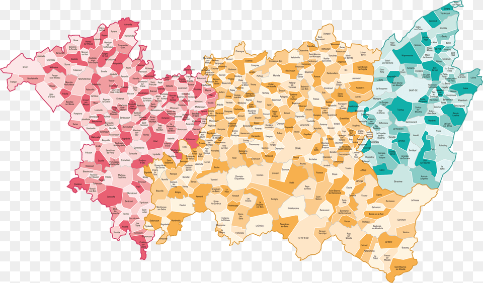 Qualit Communiste Carte Des Communes Des Vosges, Chart, Map, Plot, Atlas Free Transparent Png