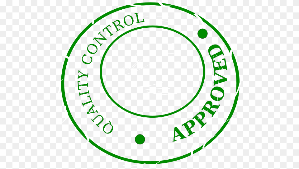 Quality Control Approved Stamp Vector Graphics Quality Control Icon, Green, Disk Png Image