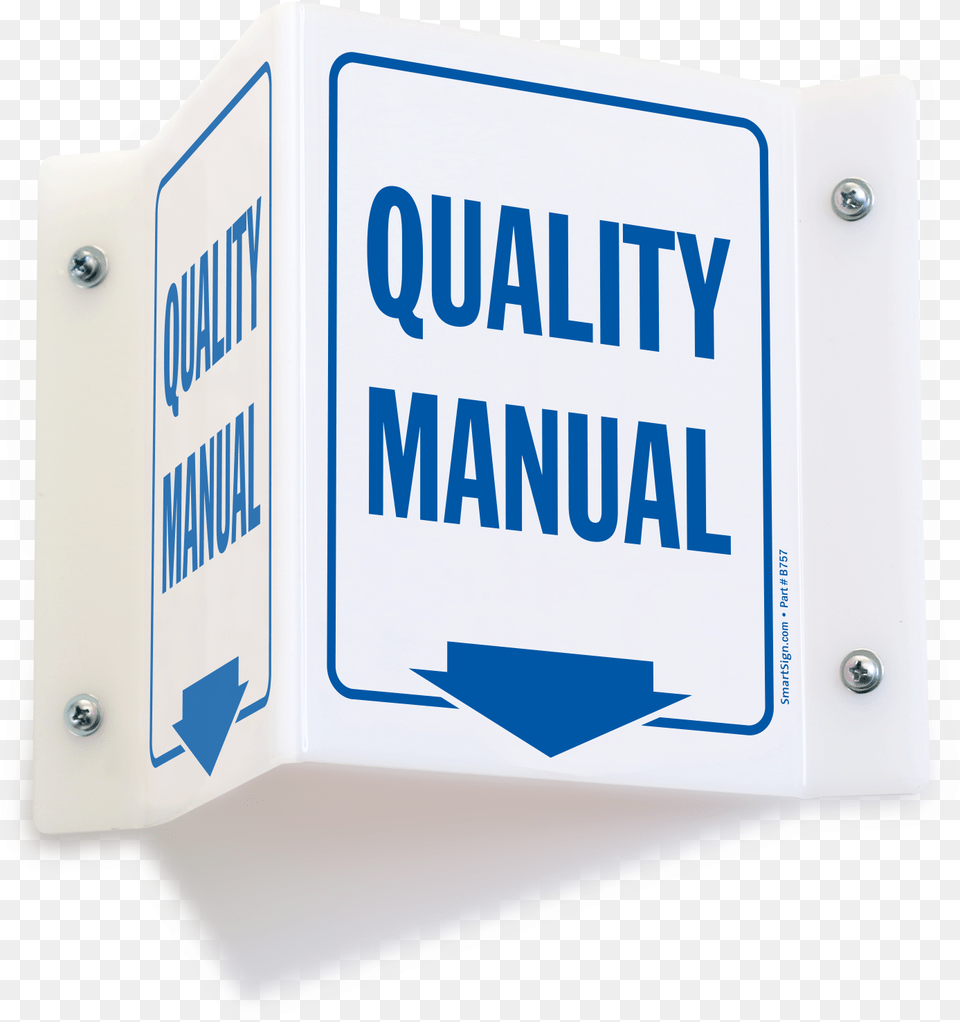 Quality Manual With Down Arrow Sign 2sided Projecting Hand Sanitizer Sign Arrow Png Image