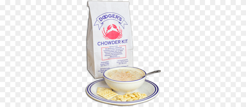 Quality Seafood On The North Oregon Coast Doogers Clam Chowder, Bowl, Soup Bowl, Food, Meal Png