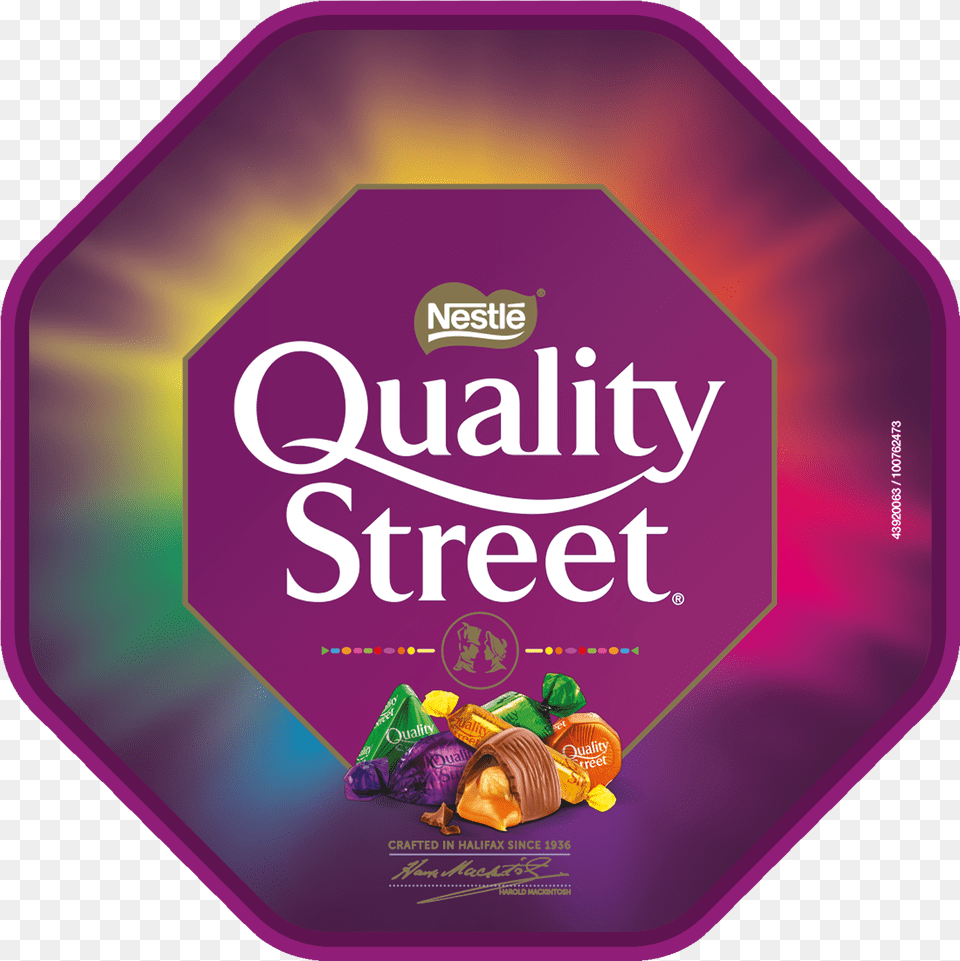Quality Street, Food, Sweets, Advertisement, Disk Png Image