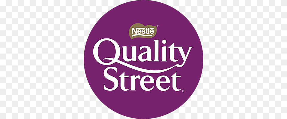 Quality Street Round Logo, Purple Png Image