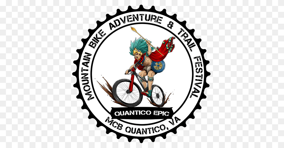 Quantico Epic Mountain Bike Adventure And Trail Festival, Emblem, Symbol, Logo, Person Png Image