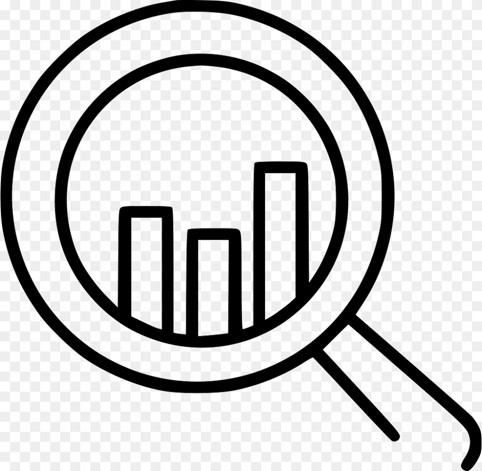 Quantitative Research Research Icon White, Magnifying Png
