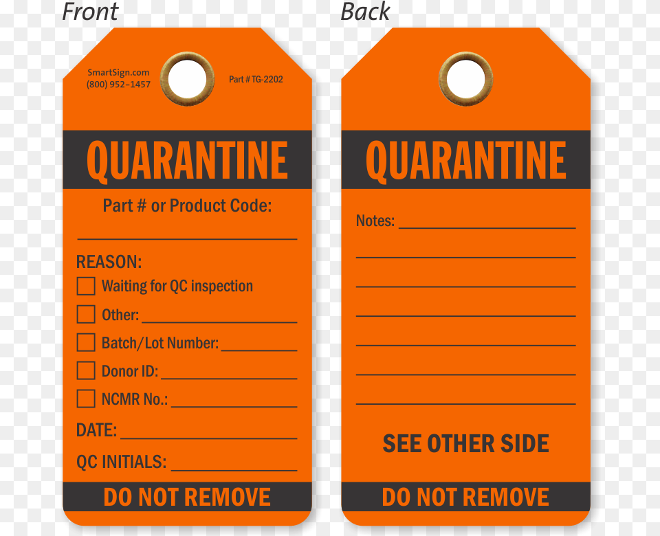 Quarantine Do Not Remove Qa Approved Tag Qa Tag, Paper, Text, Advertisement, Poster Free Transparent Png