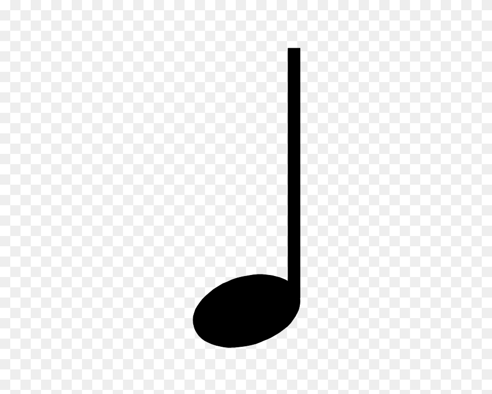 Quarter Note, Gray Free Png