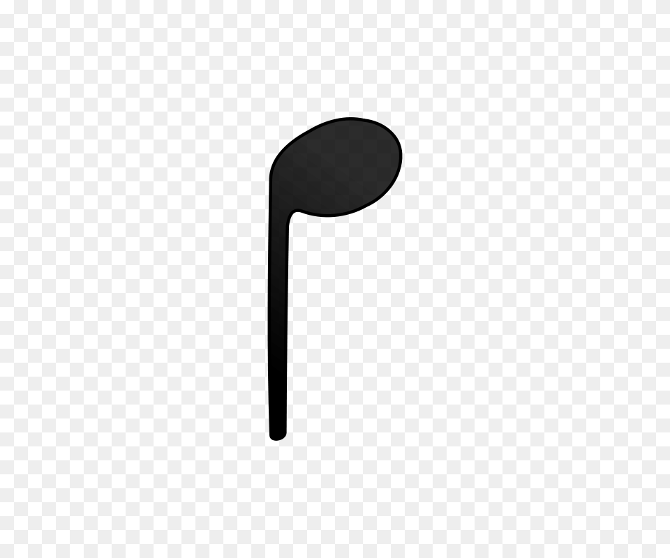 Quarter Note Down, Gray Free Transparent Png