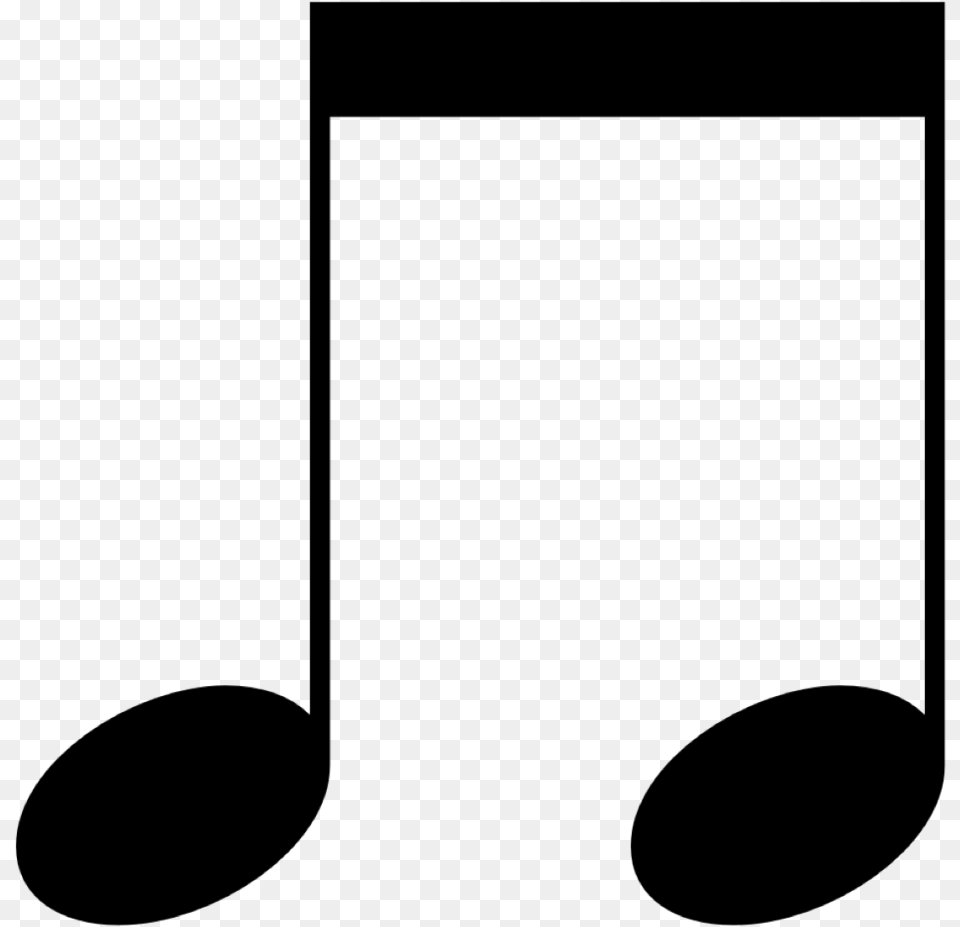 Quarter Note Eighth Notes Clip Art, Gray Free Transparent Png