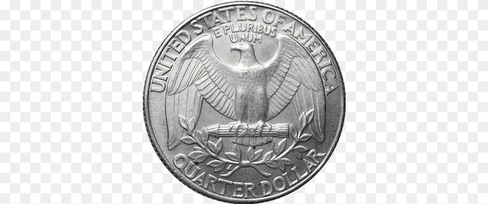 Quarter Tail Tails On A Coin, Money, Silver Png