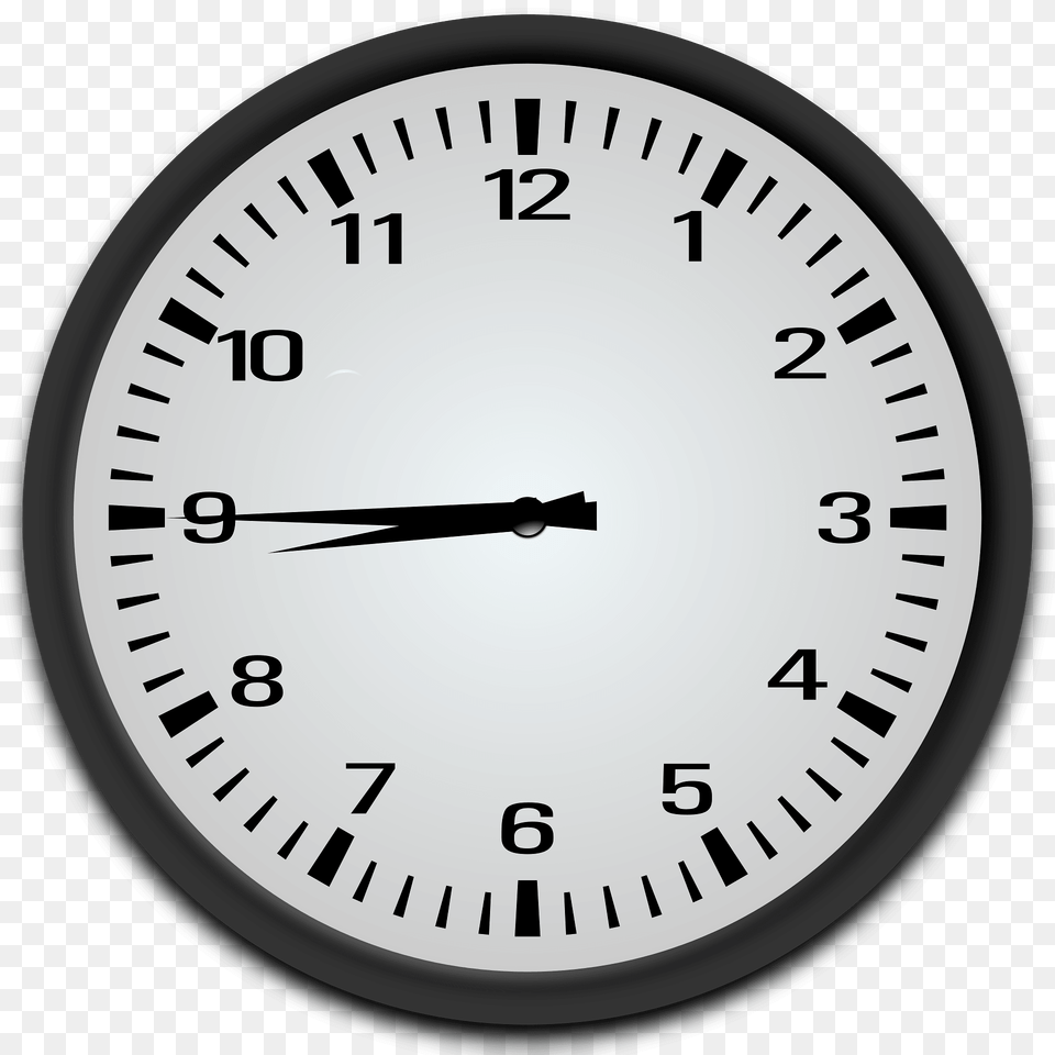 Quarter To 9 Clipart, Analog Clock, Clock Png Image