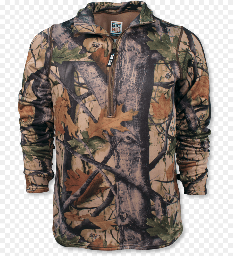 Quarter Zip Camo Light Mossy Oak Jacket, Sleeve, Clothing, Coat, Long Sleeve Png Image